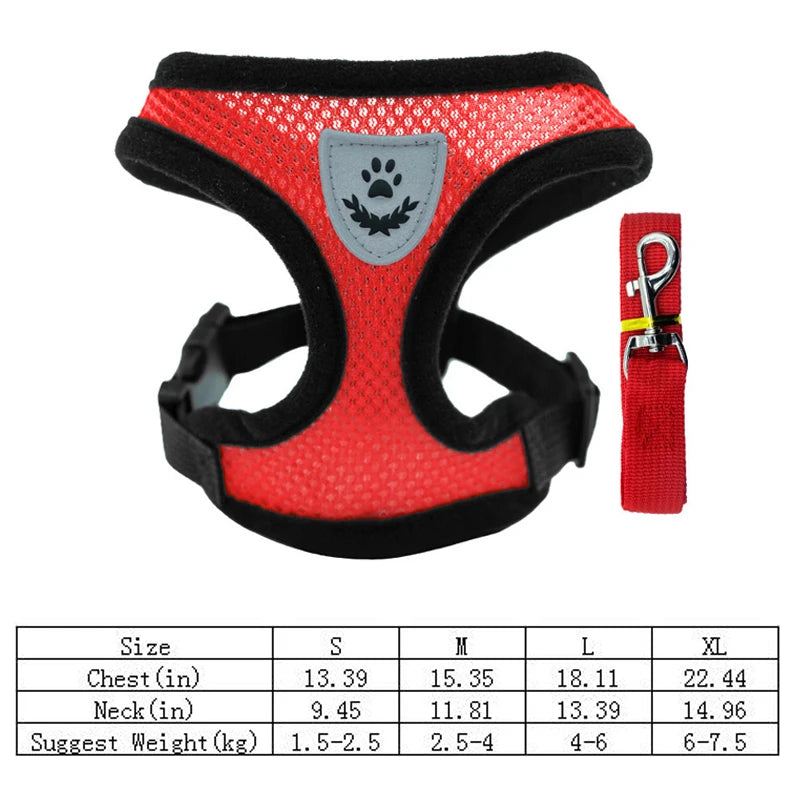 Adjustable Mesh Dog Harness