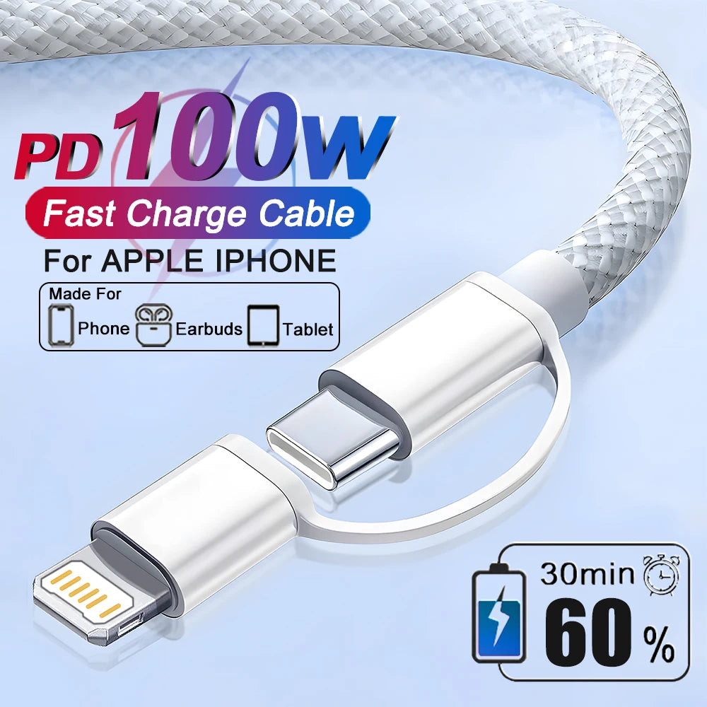 100W Braided Fast-Charge Cable