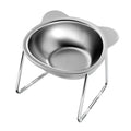 Tilted Stainless Cat Bowl