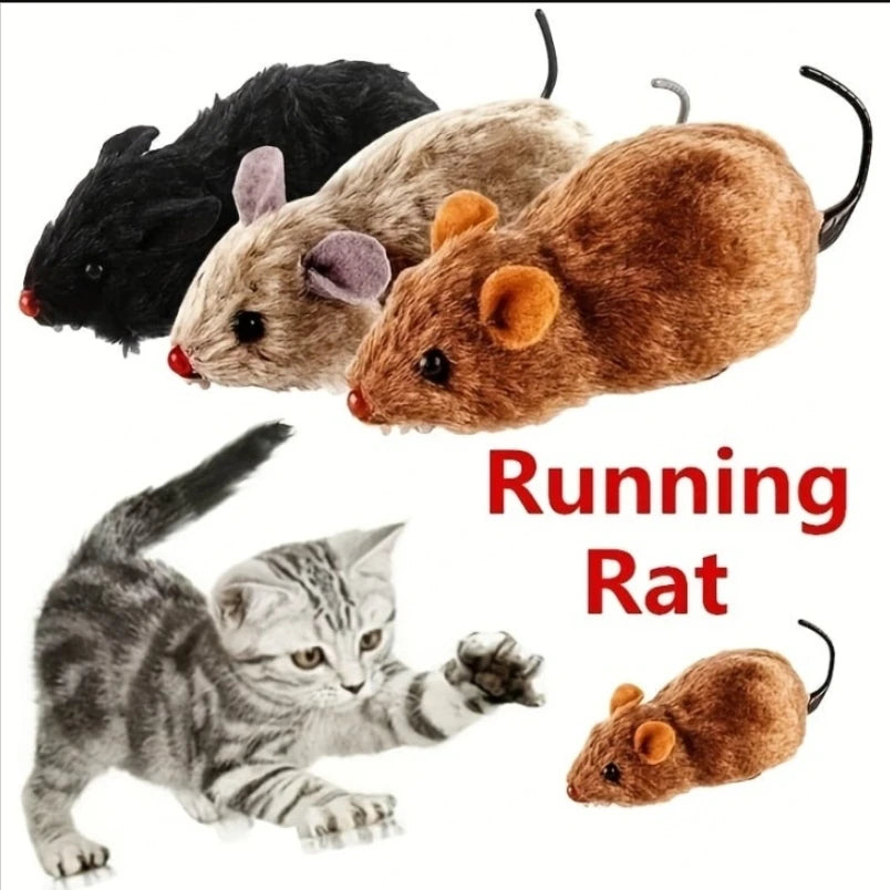 Wind-Up Plush Mouse Toy