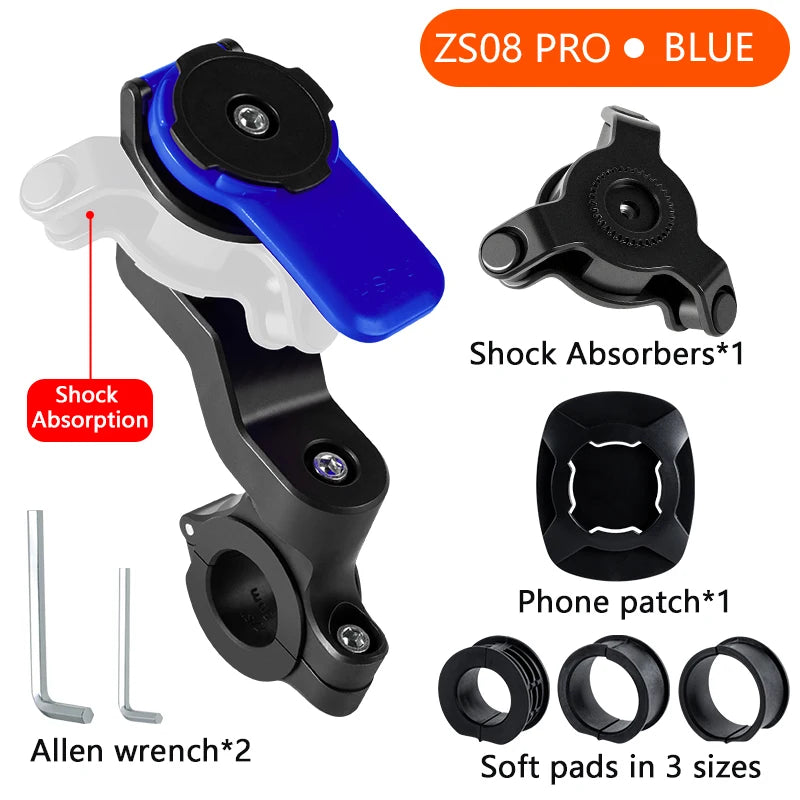Universal Bicycle Mount for Bicycle and Motorcycle Phone Holder, Mobile Phone Holder for MTB 360° Rotatable for MTB or Road Bike