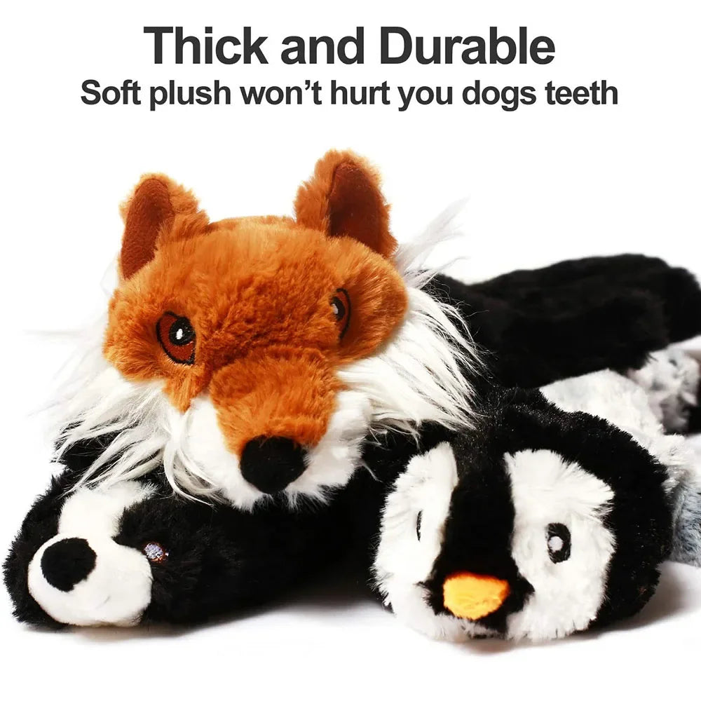 Plush Animal Squeaky Dog Toy
