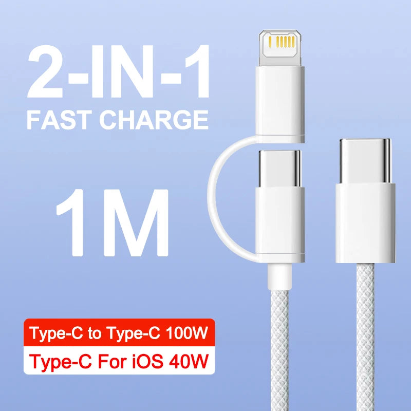 100W Braided Fast-Charge Cable