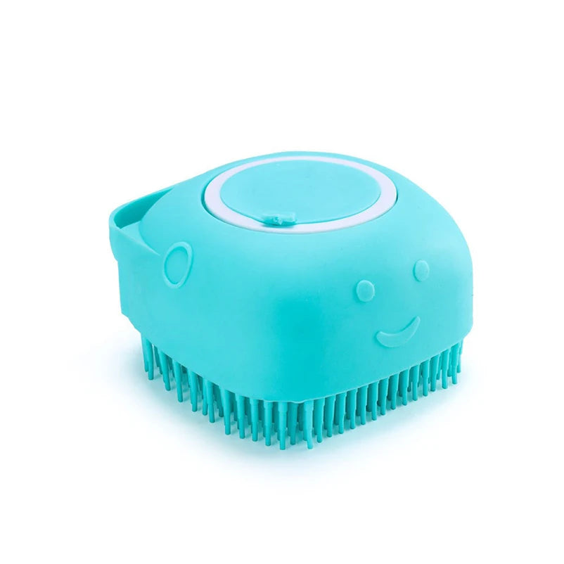 New Bath Massage Brush Bathroom Multifunctional Puppy Big Dog Cat Soft Safety Silicone Pet Accessories for Dogs Cats Tools