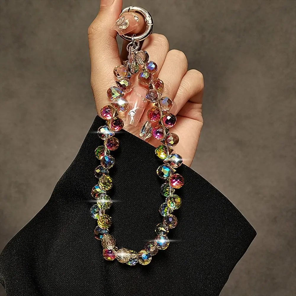 Beaded Crystal Phone Chain