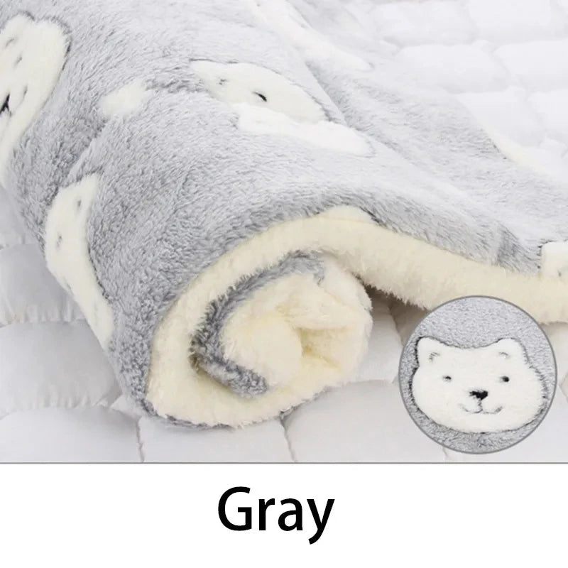 Cozy Flannel Dog Bed
