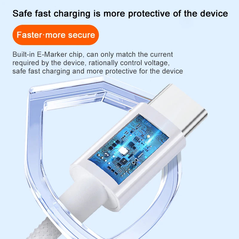 100W Braided Fast-Charge Cable