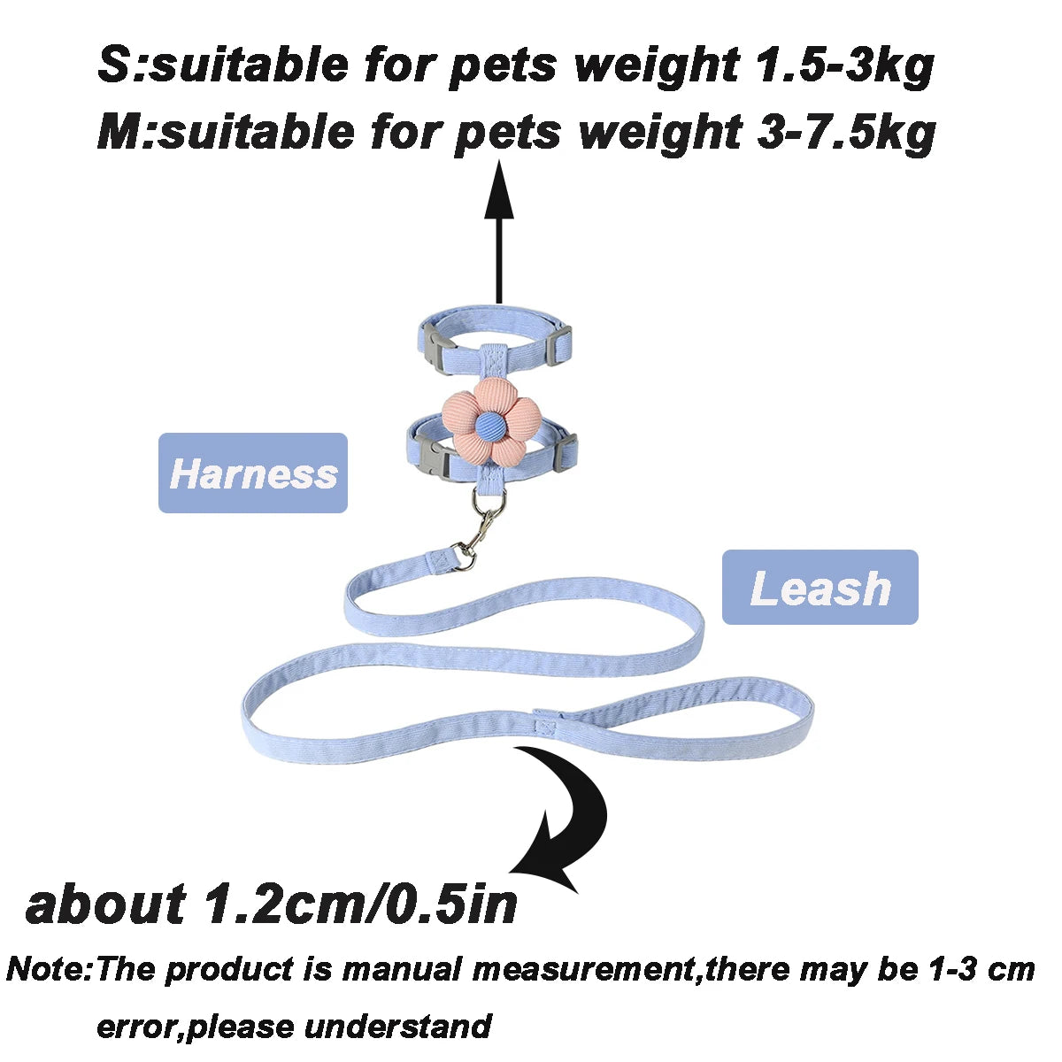 Breathable Cat Harness Set