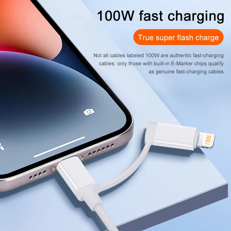 100W Braided Fast-Charge Cable