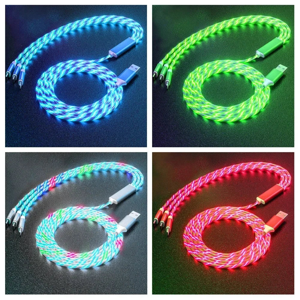 Glowing LED Fast-Charge Cable