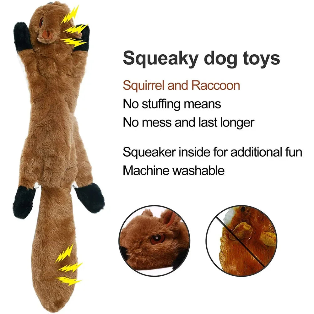Plush Animal Squeaky Dog Toy